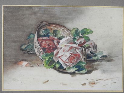 20th century FRENCH school. Still life with...