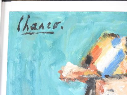 Roland CHANCO (1914-2017): Dégustation. Huile...