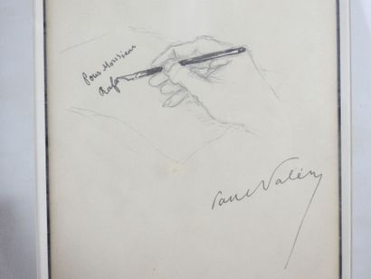 Paul VALÉRY (1871-1945), d'après : Main écrivaine...