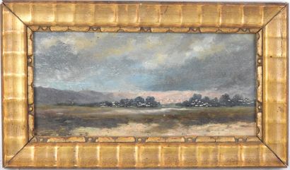 20th century FRENCH school. Landscape with...