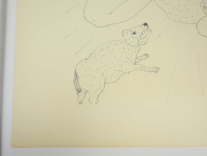 Roland CHANCO (1914-2017): Chasseur. Dessin...