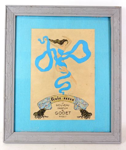 FOLIE BLEUE. Affiche Le nouveau parfum de...