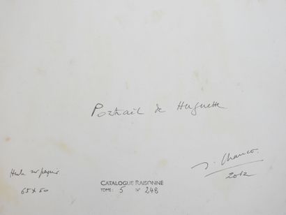 Roland CHANCO (1914-2017): Portrait d'Huguette....