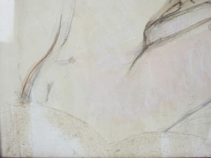 Bernard CHAROY (1931-2024). Nu féminin. Dessin...