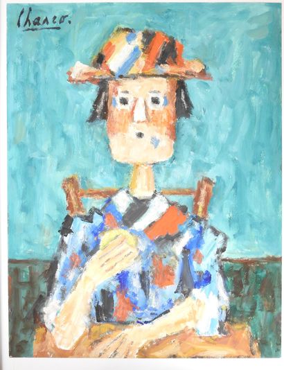 Roland CHANCO (1914-2017): Dégustation. Huile...