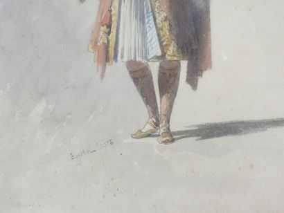 Eugène LACOSTE (1818-1908) : Jeune chevalier....