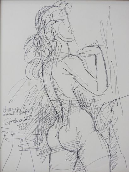 Marcel GROMAIRE (1892-1971) : Nu féminin....