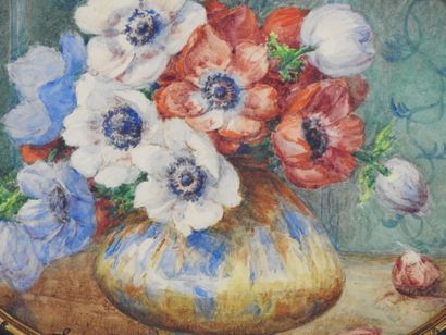Paul de LAPPARENT (1869- ?). Bunch of flowers....