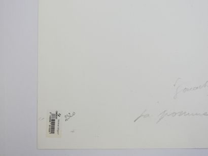 Roland CHANCO (1914-2017): La Pomme. Dessin...