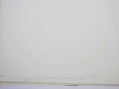 Roland CHANCO (1914-2017): Homme et Femme...