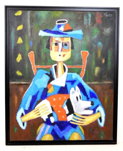Roland CHANCO (1914-2017): Le Chien Blanc....