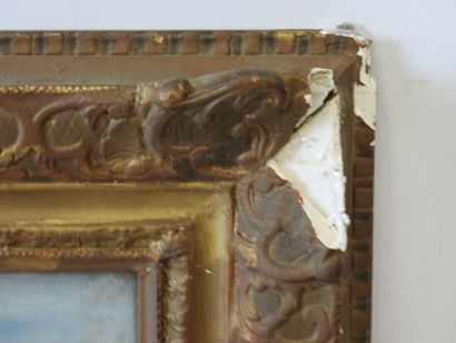 GOURJON (XX-XXIe) : Paysage. Pastel. Signé...