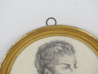 20th century FRENCH SCHOOL. Portrait of a...