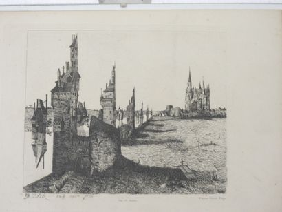 ELEVEN engravings after WATTEAU, FREDCH,...