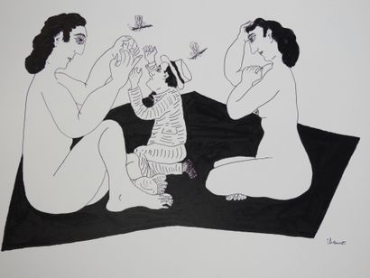 Roland CHANCO (1914-2017): Personnages aux...