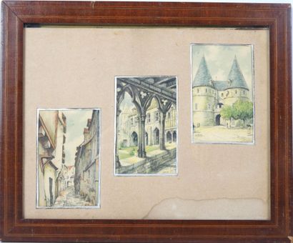 BARDAY (XXth). Le cloitre de Beauvais - Palais...