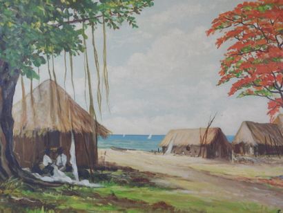 France ALLENUME (XXe) : Flamboyant - Ile...