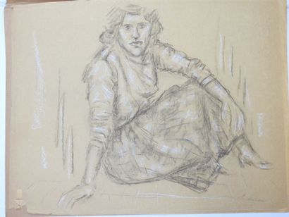Roland CHANCO (1914-2017): Nu Portrait d'Isabelle....