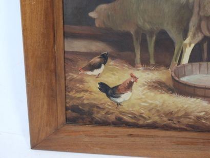 S. SAVRY (XXe) : Bergère et ses moutons....