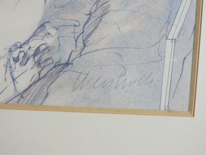 Claude WEISBUCH (1927-2014) : Concert. Lithographie....