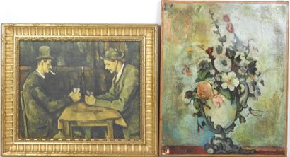 FRENCH school of the late 19th century. Flowers...