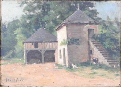 M. MILLET (XXe). Au moulin des Bazins, Bleneau....