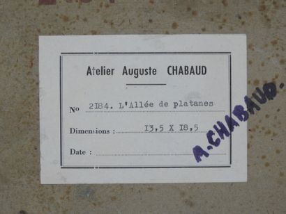 Auguste CHABAUD (1882-1955). L'allée des...