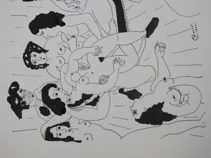 Roland CHANCO (1914-2017): Luxure. Dessin...