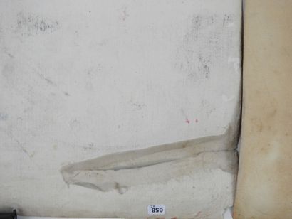 INDE. Divinités. Deux dessins à l'encre et...