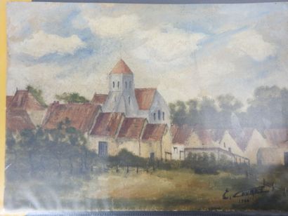 ALBUM comprenant environ 25 gravures, dessins...