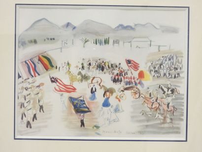 D'après Raoul DUFY (1877-1953), : Deux reproductions...