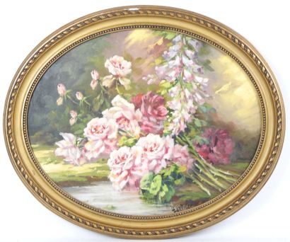 Louis LARTIGAU (Late XIX-XX). Bouquet of...