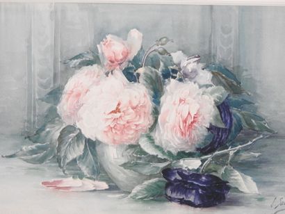 L. SALVAGNAC (XXth). Watercolor. Signed,...