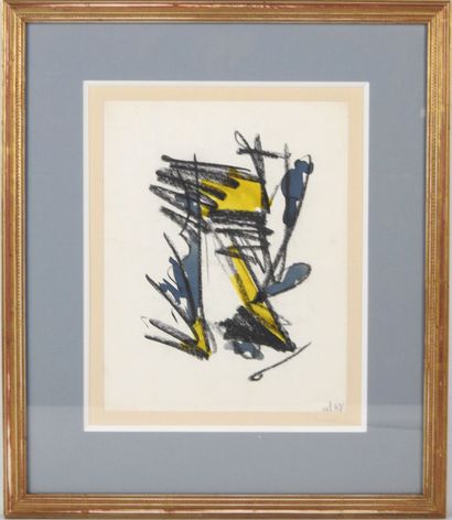 20th century school. Abstract composition....