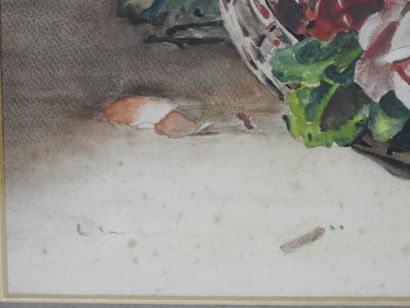 20th century FRENCH school. Still life with...