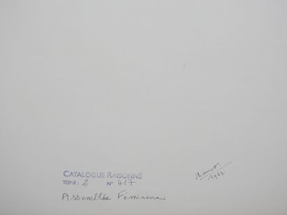 Roland CHANCO (1914-2017): Assemblée Féminine....