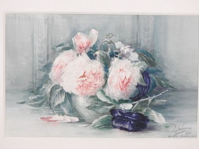 L. SALVAGNAC (XXth). Watercolor. Signed,...