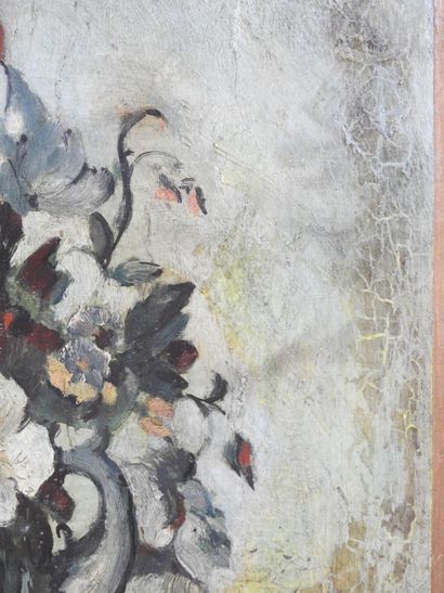 FRENCH school of the late 19th century. Flowers...