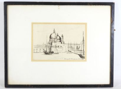 Henry DE WAROQUIER (1881-1970): Venice. Ink...