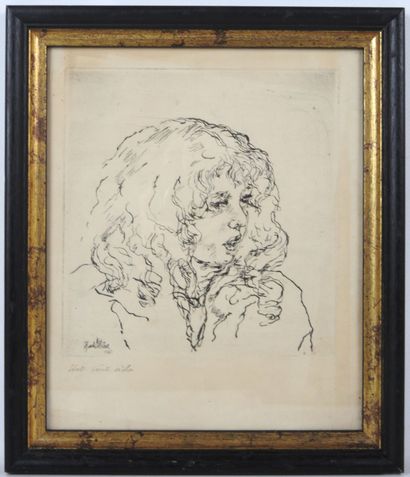 Henri PELLETIER (XIX-XXth). Portrait of a...