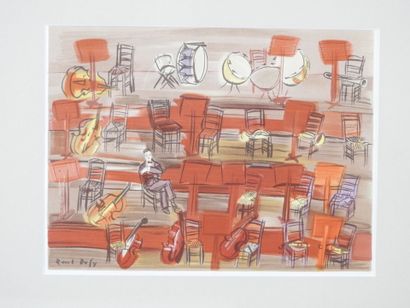 Raoul DUFY (1877-1953), after. The Orchestra....