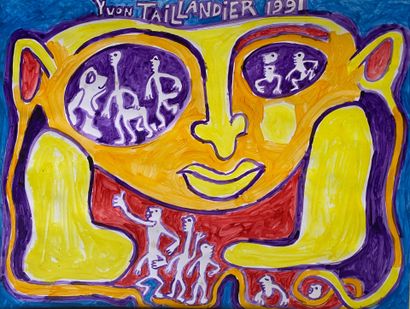 YVON TAILLANDIER (1926-2018) : Acrylic on...