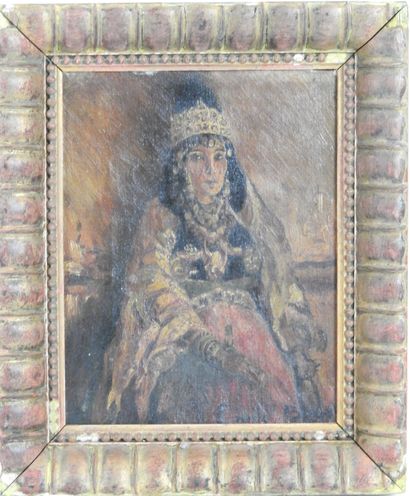 Émile BAES (1879-1954) : Portrait orientaliste....