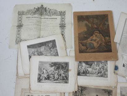 ENV. 30 GRAVURES : dont phrénologie physiognomie...