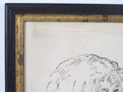 Henri PELLETIER (XIX-XXth). Portrait of a...