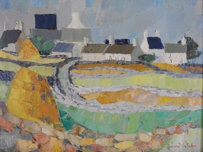 Gérard CALVET (1926-2017): Environs d'Audierne....