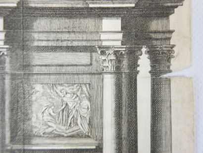 Ecole ITALIENNE du XVIII siècle. Arc impérial...