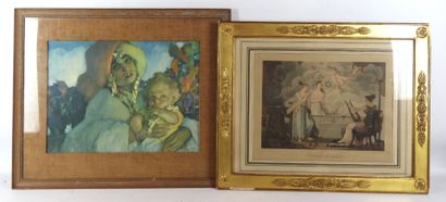 Abel PANN (1883-1963), d'après : Maternité....