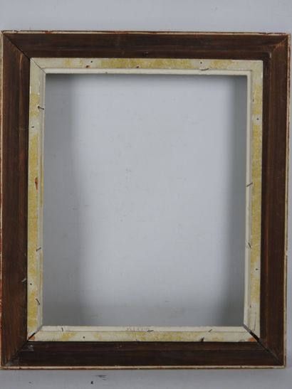 CADRE NU en acajou. 49,5 x 42 cm - 40 x 32...