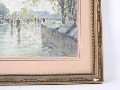 René LEVERD (1872-1938) : Vue du Grand Palais...